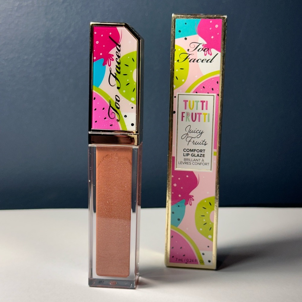 TOO FACED TUTTI FRUTTI COMFORT LIP GLAZE NEW